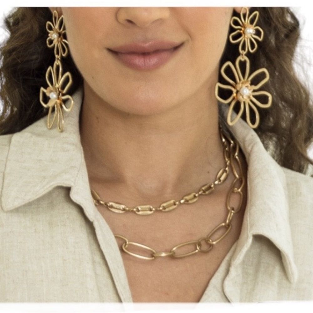 Park Lane Trudy Multilayer Antique Gold Necklace NWT